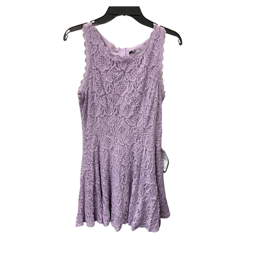 City Studio Lilac Lace Fit & Flare Dress - Size 11 - Party Dress