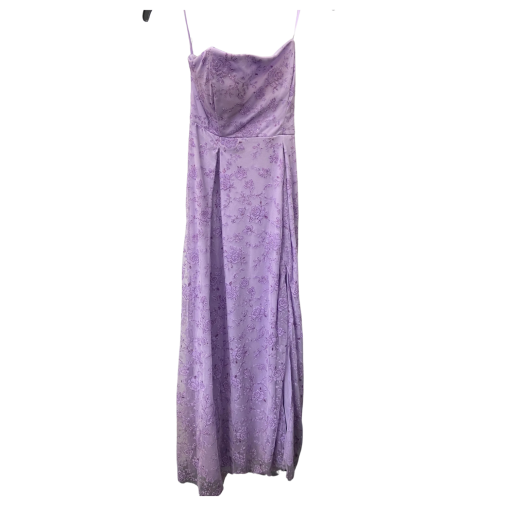 Jump Apparel Lavender Floral Maxi Dress Size 1/2 - Prom Dress