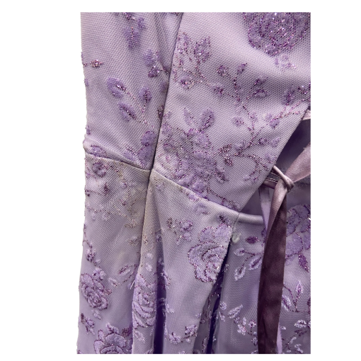 Jump Apparel Lavender Floral Maxi Dress Size 1/2 - Prom Dress - Image 2