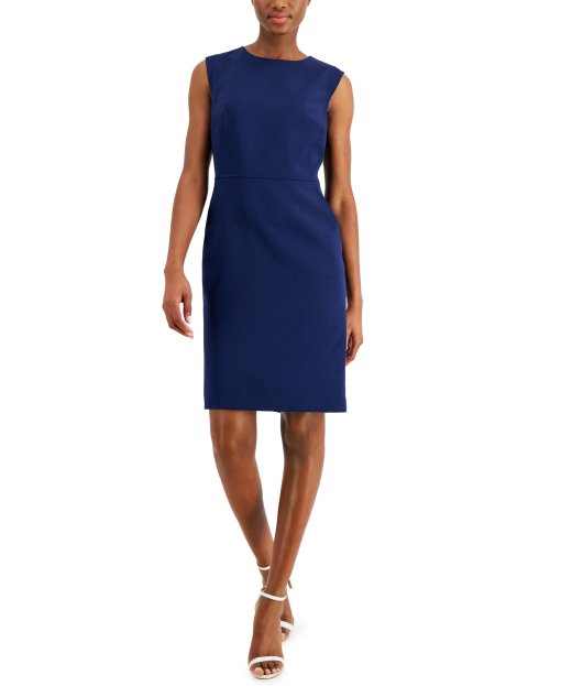 Anne Klein Blue Sheath Dress Size 2 - Work Dress