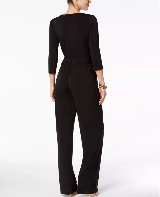 NY Collection Petite Black Jumpsuit - Women's Jumpsuits & Rompers - Image 2