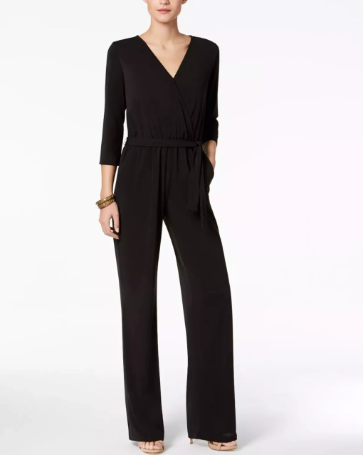 NY Collection Petite Black Jumpsuit - Women's Jumpsuits & Rompers