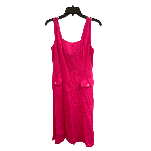 TAHARI ASL Pink Linen Dress Petite 6P - Summer Dress