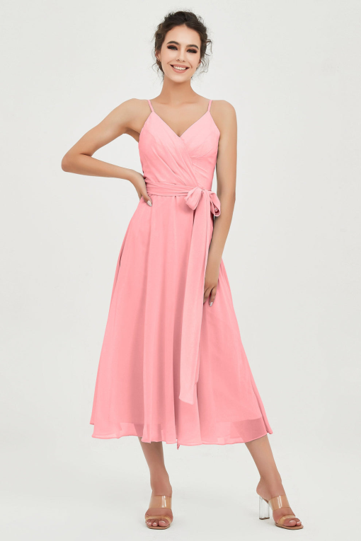 Tahari ASL Pink Midi Dress Size 14 - Cocktail Party Dress