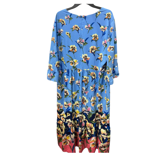 London Times Blue Floral Maxi Dress Plus Size 20W - Women's Dresses - Image 2