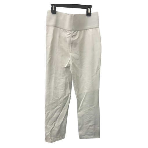 NYGARD Slim White Ruched Ankle Pants - Size M - Women's Trousers - Image 2