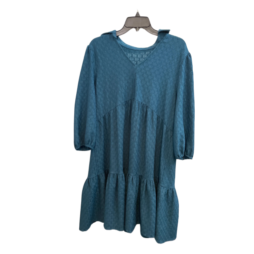 CHETTA B Teal Tiered Dress Size 8 - Women's Dresses