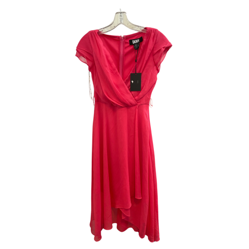 DKNY Red Midi Dress Size 0P - Cocktail Party Dress