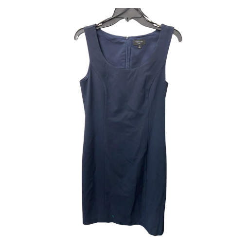 Tahari ASL Navy Dress Size 4 Sleeveless Cocktail Dress