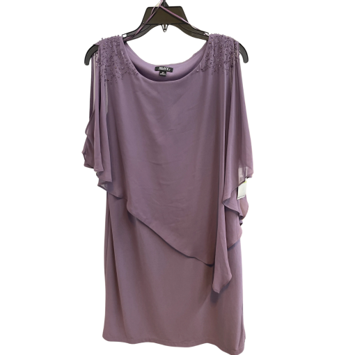 SLNY Purple Cold Shoulder Dress 4P - Cocktail Dress