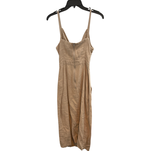 CAARA Beige Tie Front Dress - Size M - Summer Dress - Image 2