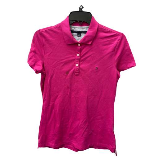 Tommy Hilfiger Pink Polo Shirt - Size S/P - Women's Tops