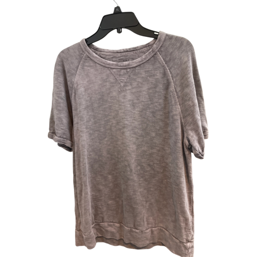 DKNY Gray Short Sleeve Sweatshirt - Size XL - Women's Top