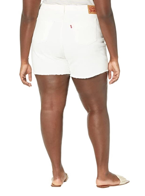 Levi's 501 White Denim Shorts - Plus Size 22W - Women's Jeans - Image 2