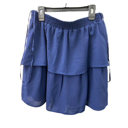 City Studio Blue Tiered Shorts - Size L - Women's Bottoms