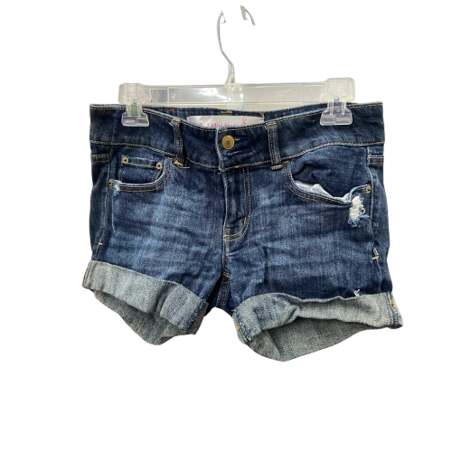 Justice Ladies Denim Shorts Size 10 Dark Wash Jeans