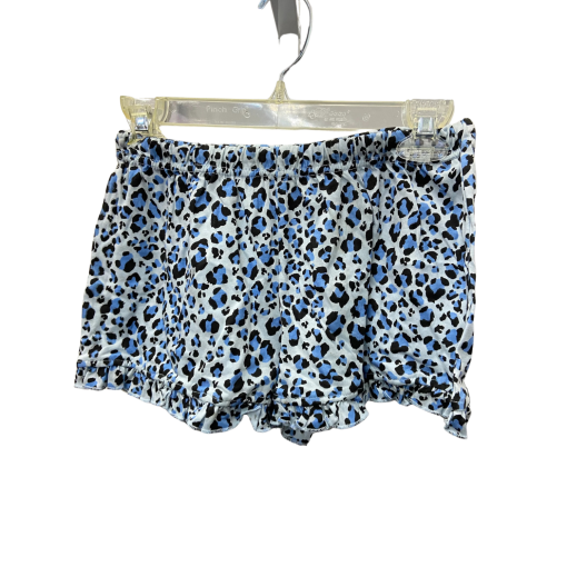 Blue Leopard Print Shorts - Women's Pajama Bottoms - Image 2