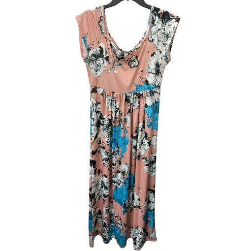 24 Seven Floral Maxi Dress - Pink, XL - Women's Dresses