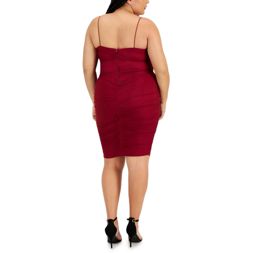 B.Darlin Plus Size Red Bodycon Dress 14W - Party Dress - Image 2