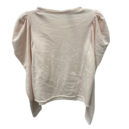 Pink Puff Sleeve Sweatshirt - Size S - Women's Tops - Image 2