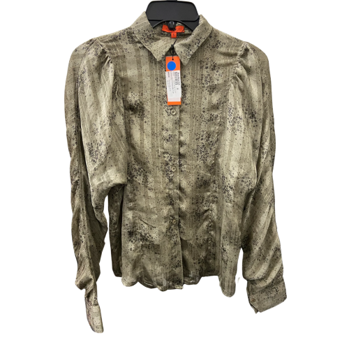 Maple Cliff S Button Down Shirt - Beige/Black - Blouse