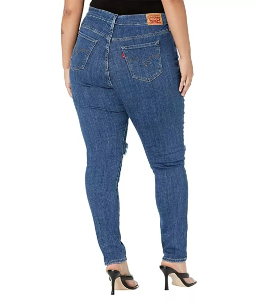 Levi's 711 Skinny Jeans - Lapis Blue - Plus Size - Women's Denim - Image 2