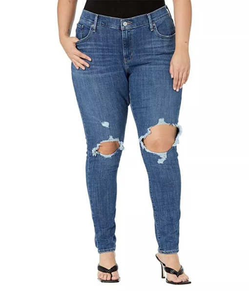 Levi's 711 Skinny Jeans - Lapis Blue - Plus Size - Women's Denim