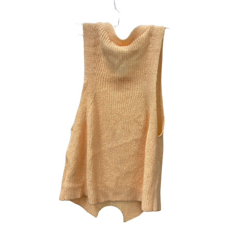 Calvin Klein Peach Knit Bodysuit - Sleeveless Top - No Size - Image 2