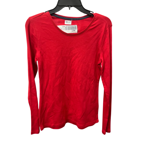 Charter Club Red Long Sleeve Shirt - Size S - Women's Top