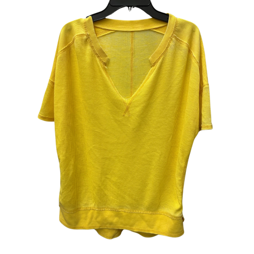 Yellow Waffle Knit Top - [Brand Name] - Size [Size] - Women's Shirt