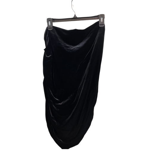 DKNY Black Velvet Skirt Size 6 - Women's Mini Skirt