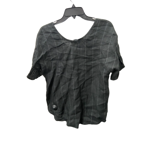 Karen Kane Black Striped Linen Top - Size S - Blouse - Image 2