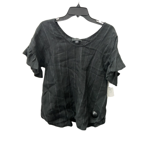 Karen Kane Black Striped Linen Top - Size S - Blouse