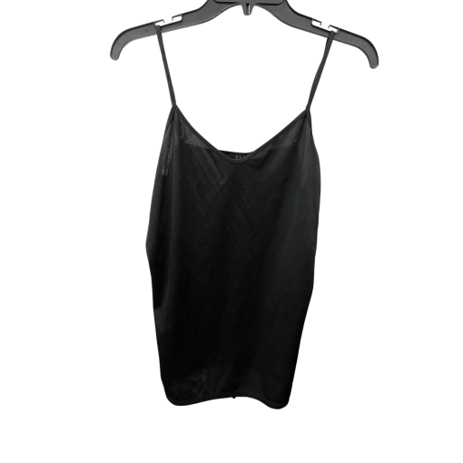 CYRUS Black Satin Cami Top Small - Women's Tank Top