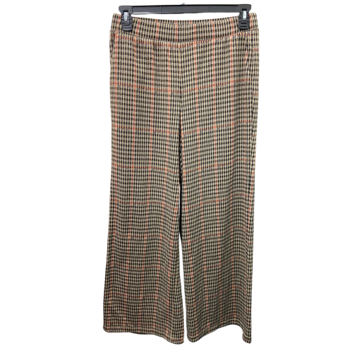 Sunshine Plaid Wide Leg Pants Beige Size 10 Women's Trousers