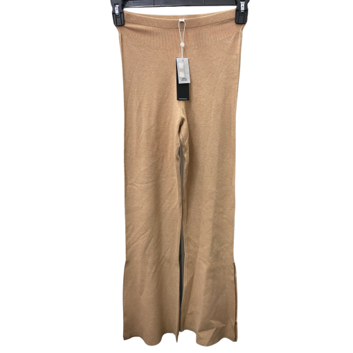 Minnierose Tan Knit Flare Pants XS - Women's Bottoms