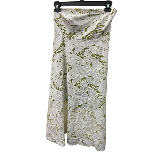 Sam Edelman White Green Floral Midi Dress - No Size - Summer Dress