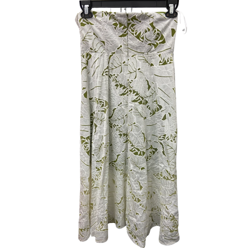 Sam Edelman White Green Floral Midi Dress - No Size - Summer Dress - Image 2