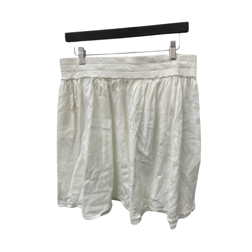 Minnierose White Linen Skirt - Size L - Women's Skirts