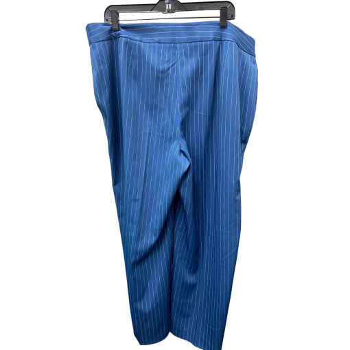 Tahari ASL Blue Pinstripe Wide Leg Pants 18W - Work Pants - Image 2