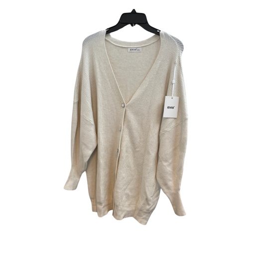 EVIS Cream Cardigan Sweater L/XL - Women's Knitwear