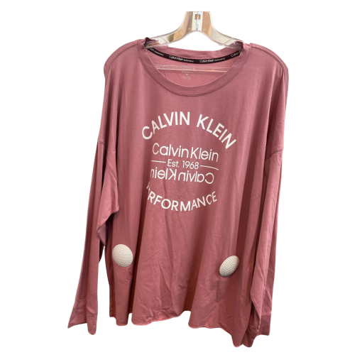 Calvin Klein Performance Mauve Long Sleeve Shirt 2X - Women's Top