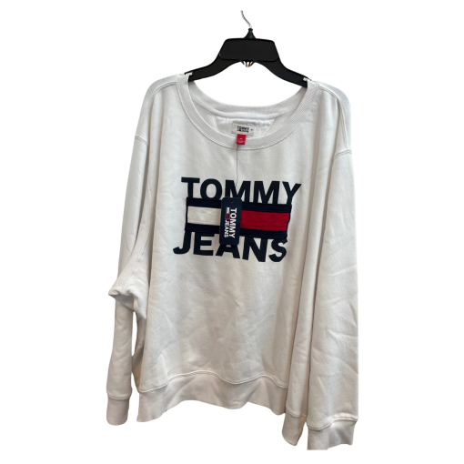 Tommy Jeans White Crewneck Sweatshirt 2X - Women's Pullover