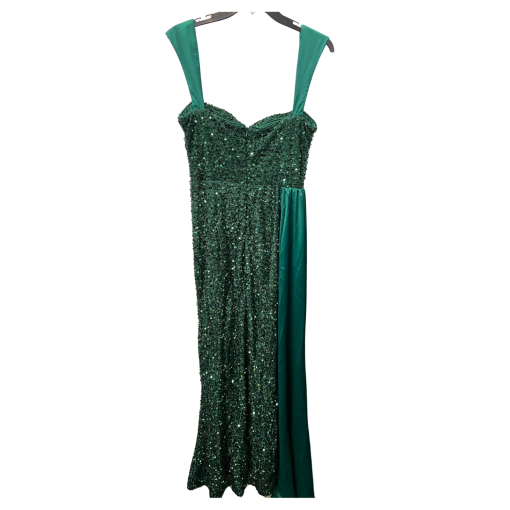 Miss Ord Green Sequin Evening Gown - Size L - Prom Dress - Image 2