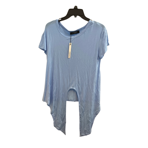 CAARA Blue Asymmetrical T-Shirt - Size L - Women's Tops