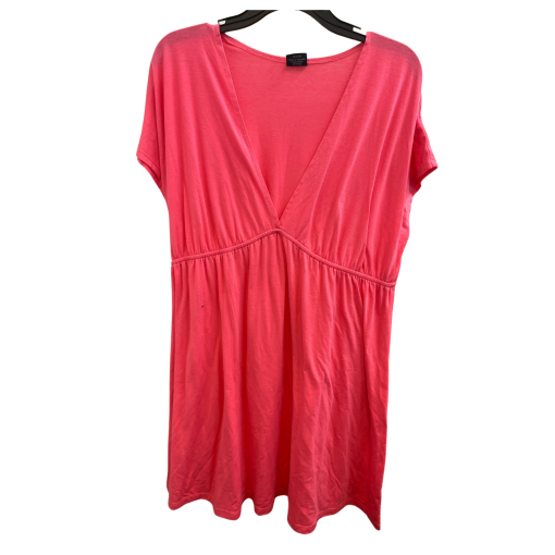 FADED GLORY Coral XL V-Neck Dress - Women's Summer Wear