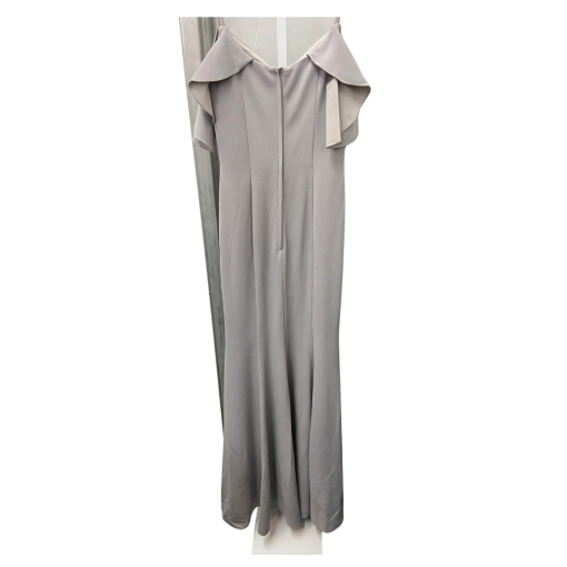 Kleinfeld Dove Gray Ruffle Gown Size 2 | Bridesmaid Dress - Image 2