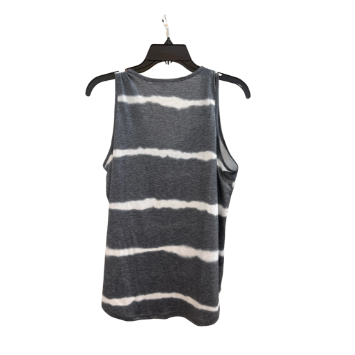 Gray Striped Tank Top - Women's Sleeveless Shirt - Size S - Image 2