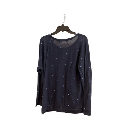 INSOMNIAX XL Navy Star Print Sweatshirt - Women's Loungewear - Image 2