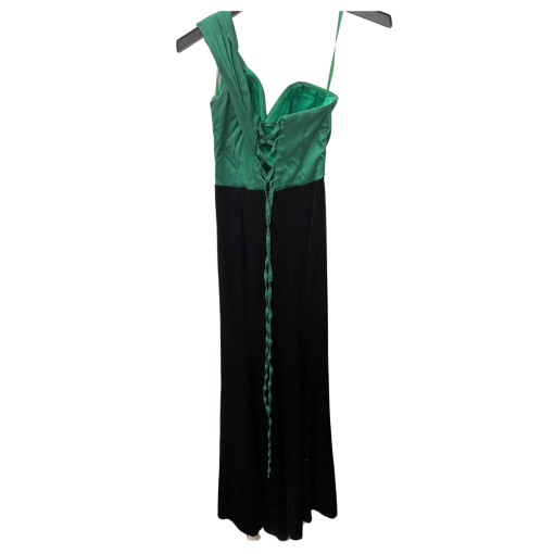 VIP Girl Green & Black One Shoulder Maxi Dress - Size S - Image 2